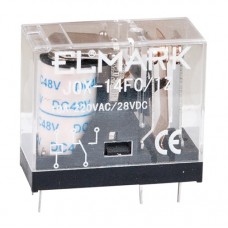 Ρελέ Λυχνίας 12V DC 5 Πόδια  1NO+1NC